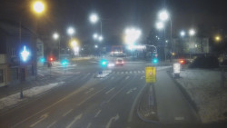 Křižovatka ulic Komenského a Velké Novosady