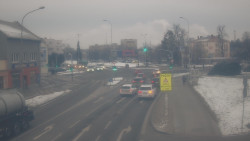 Křižovatka ulic Komenského a Velké Novosady