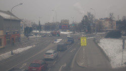 Křižovatka ulic Komenského a Velké Novosady