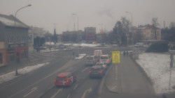 Křižovatka ulic Komenského a Velké Novosady