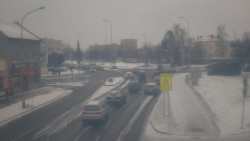 Křižovatka ulic Komenského a Velké Novosady