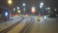 Křižovatka ulic Komenského a Velké Novosady