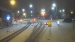 Křižovatka ulic Komenského a Velké Novosady