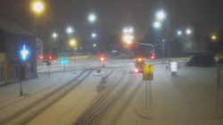 Křižovatka ulic Komenského a Velké Novosady