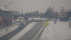 Křižovatka ulic Komenského a Velké Novosady