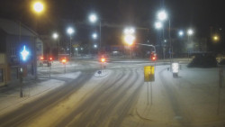 Křižovatka ulic Komenského a Velké Novosady