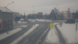 Křižovatka ulic Komenského a Velké Novosady