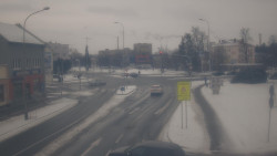 Křižovatka ulic Komenského a Velké Novosady