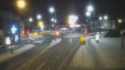 Křižovatka ulic Komenského a Velké Novosady