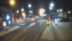 Křižovatka ulic Komenského a Velké Novosady