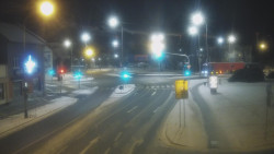 Křižovatka ulic Komenského a Velké Novosady