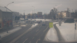 Křižovatka ulic Komenského a Velké Novosady