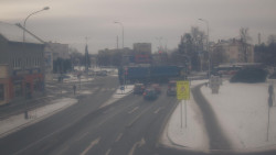 Křižovatka ulic Komenského a Velké Novosady