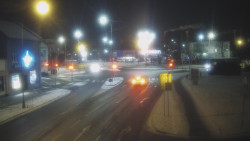 Křižovatka ulic Komenského a Velké Novosady