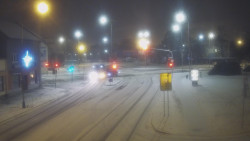 Křižovatka ulic Komenského a Velké Novosady