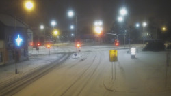 Křižovatka ulic Komenského a Velké Novosady