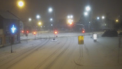 Křižovatka ulic Komenského a Velké Novosady