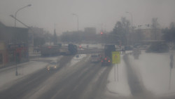 Křižovatka ulic Komenského a Velké Novosady