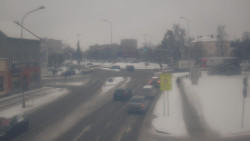 Křižovatka ulic Komenského a Velké Novosady