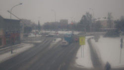 Křižovatka ulic Komenského a Velké Novosady