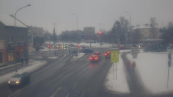 Křižovatka ulic Komenského a Velké Novosady