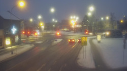 Křižovatka ulic Komenského a Velké Novosady