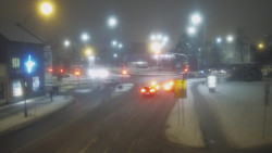 Křižovatka ulic Komenského a Velké Novosady