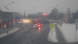 Křižovatka ulic Komenského a Velké Novosady