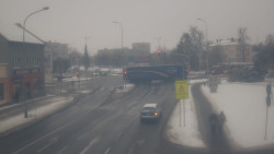 Křižovatka ulic Komenského a Velké Novosady