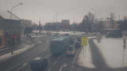 Křižovatka ulic Komenského a Velké Novosady