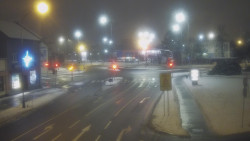 Křižovatka ulic Komenského a Velké Novosady