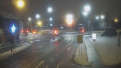 Křižovatka ulic Komenského a Velké Novosady