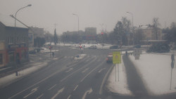 Křižovatka ulic Komenského a Velké Novosady