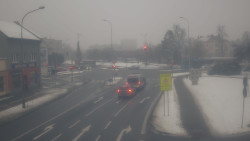 Křižovatka ulic Komenského a Velké Novosady