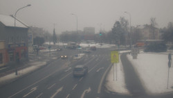 Křižovatka ulic Komenského a Velké Novosady