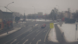 Křižovatka ulic Komenského a Velké Novosady