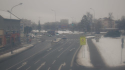 Křižovatka ulic Komenského a Velké Novosady