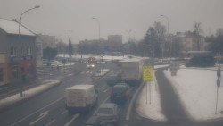 Křižovatka ulic Komenského a Velké Novosady