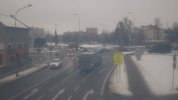 Křižovatka ulic Komenského a Velké Novosady