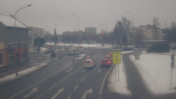 Křižovatka ulic Komenského a Velké Novosady