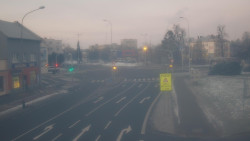 Křižovatka ulic Komenského a Velké Novosady