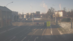 Křižovatka ulic Komenského a Velké Novosady