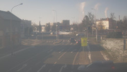 Křižovatka ulic Komenského a Velké Novosady