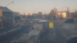 Křižovatka ulic Komenského a Velké Novosady