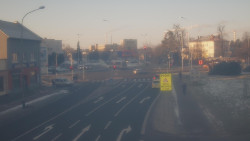 Křižovatka ulic Komenského a Velké Novosady
