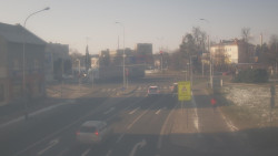 Křižovatka ulic Komenského a Velké Novosady