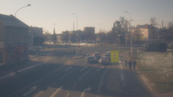 Křižovatka ulic Komenského a Velké Novosady