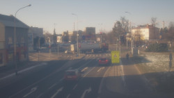 Křižovatka ulic Komenského a Velké Novosady