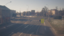 Křižovatka ulic Komenského a Velké Novosady