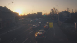 Křižovatka ulic Komenského a Velké Novosady